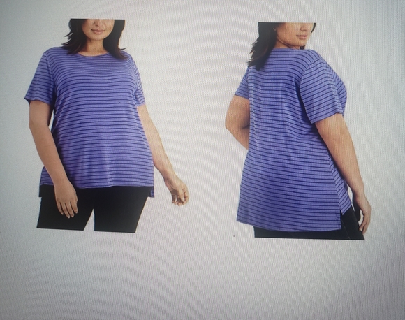 Alfani Plus Size Striped Top! - Picture 9 of 10
